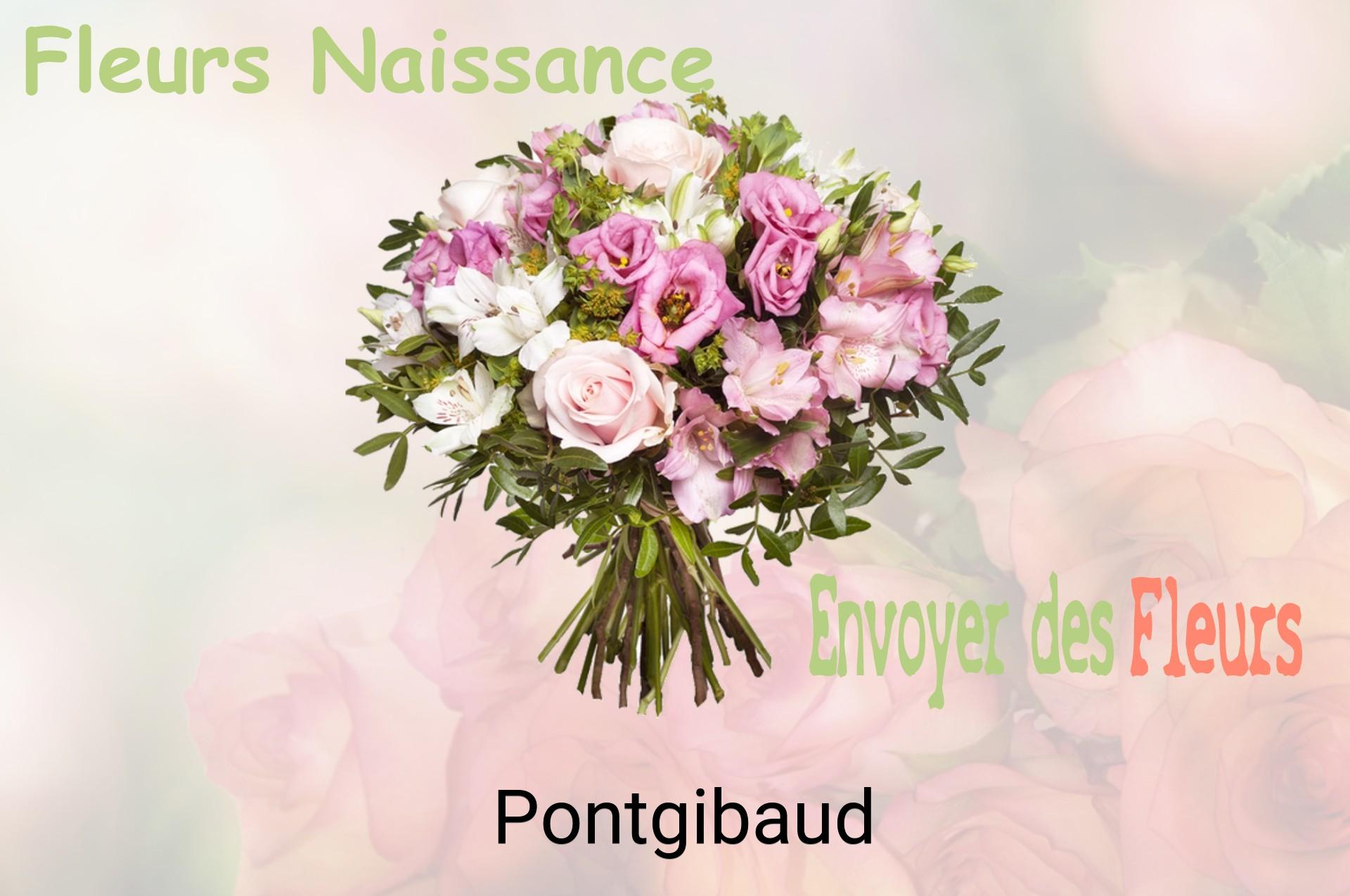 Bouquet de fleurs de naissance livré à Pontgibaud